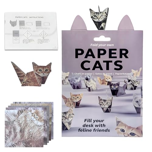 Origami Paper Craft Kit, Origami Cats Paper Crafts for Adults