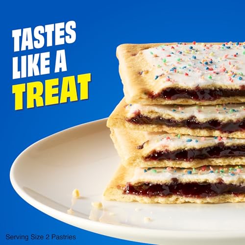 Image of Pop-Tarts Protein Toaster Pastries, 10g Protein, Bumpin' Blueberry (3 Boxes, 24 Pop-Tarts)