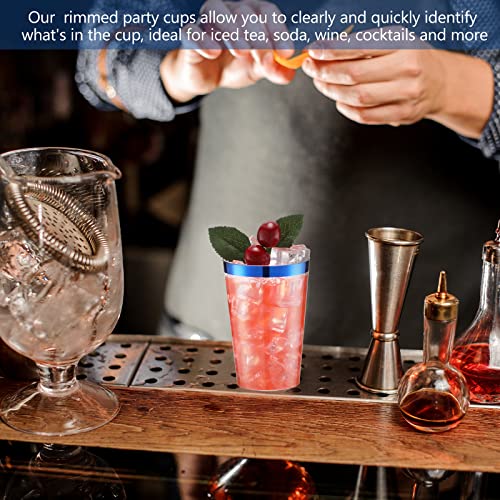 50 vasos desechables de plástico transparente para fiestas, bodas, cumpleaños, eventos, ideal para vino, café, cócteles, bebidas