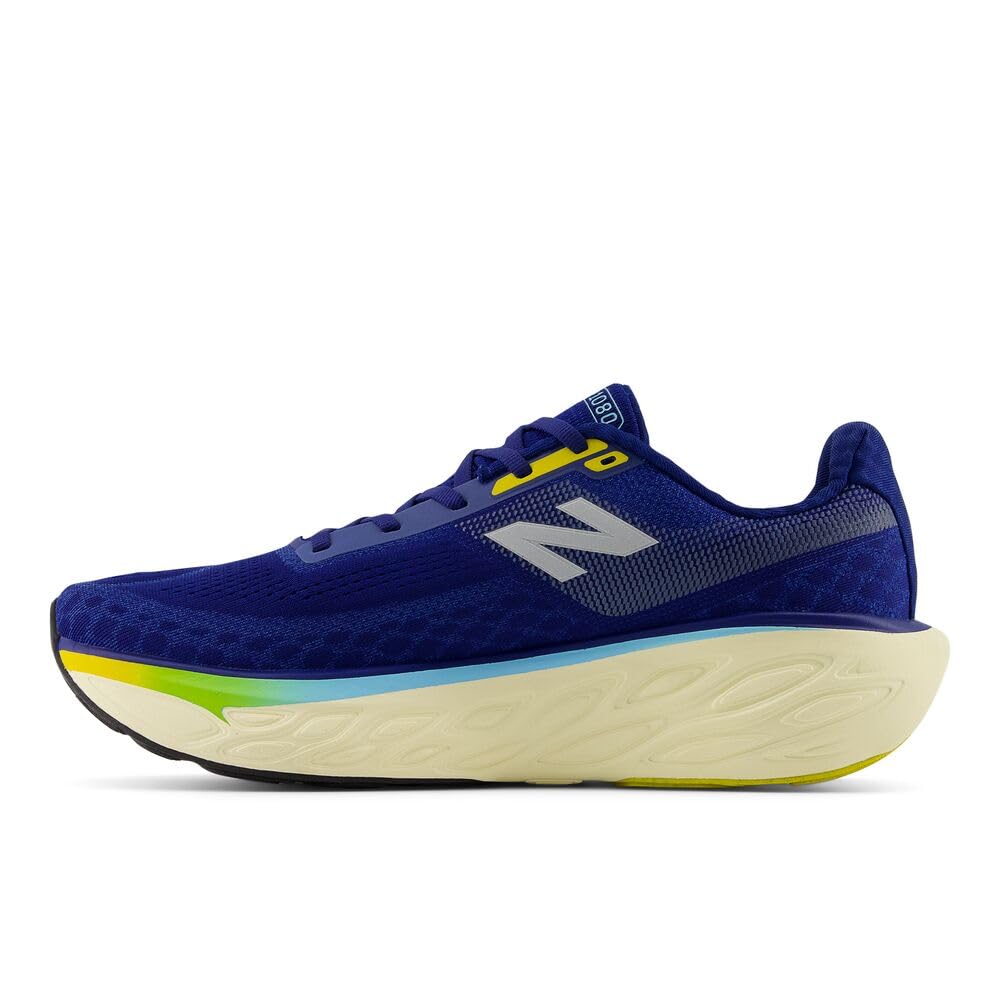 New Balance Fresh Foam X 1080 V14 Herren-Laufschuh, Inkwell/Silver Metallic/Ginger Lemon, 43 EU – Ansicht 2