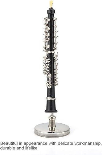 Miniatura 9 de Mini modelo de oboe de instrumentos musicales, adornos de decoración para el hogar, café, figuritas coleccionables, detalles de decoración del