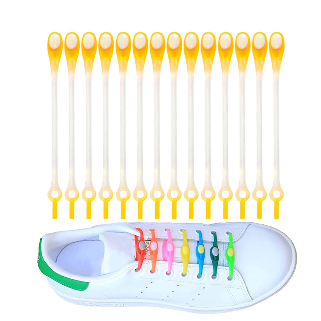 JIALTO No Tie Shoes Laces For men Stretch Silicone Elastic Shoe Laces No Tie Silicone Shoe Lace Tireless, Kids And Adults Shoe Laces, Shoes Laces For Sneaker (B0B66LFZ35) Amazon Price History, Amazon Price Tracker