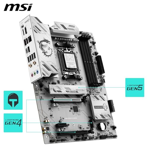 Image of MSI B850 Gaming Plus WIFI6E Motherboard, ATX - Supports AMD Ryzen 9000 /8000 / 7000 Processors, AM5 - DDR5 Memory Boost 8200+ MT /s (OC), PCIe 4.0 x16, M.2 Gen5, Wi-Fi 6E, 2.5G LAN