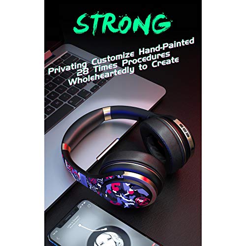 gazechimp Wireless & Fio Fones de Ouvido Bluetooth fone de Ouvido Sobre a Orelha Dobrável, 24Hrs Pla