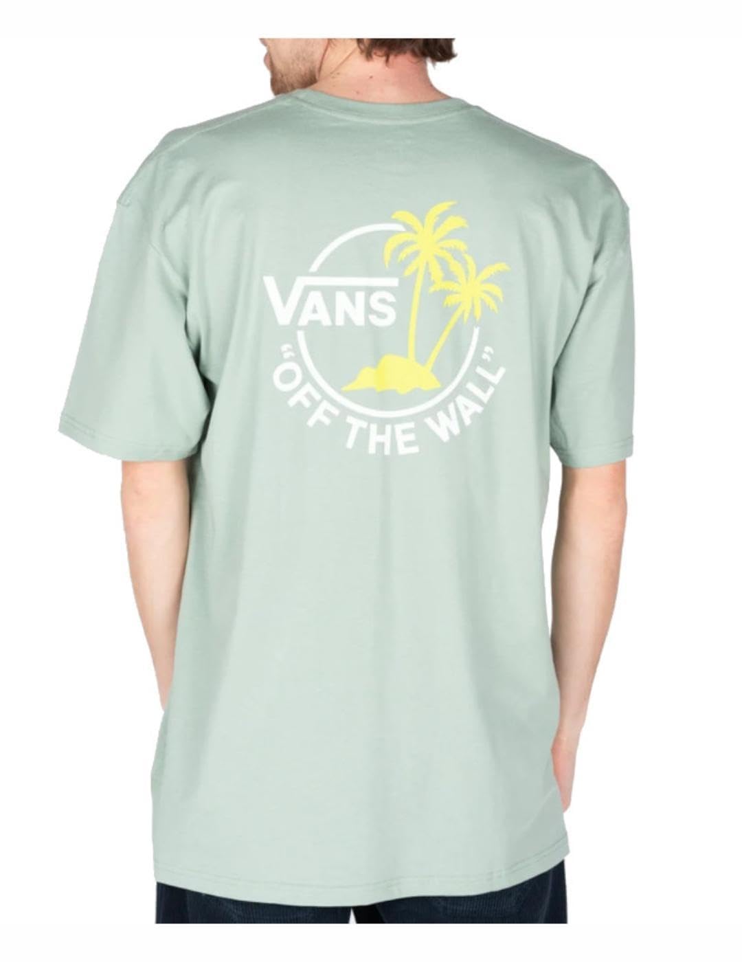 Vans Camiseta Classic Mini Dual Palm Verde/Blanco