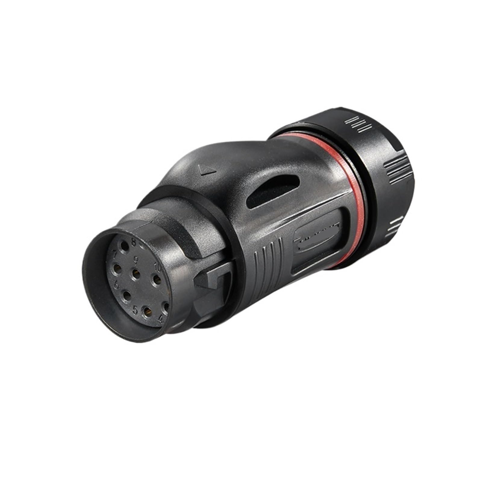 Conector y toma de aviación de plástico BD24, conector industrial de señal de alimentación de enchufe rápido de 10 núcleos, IP68(Female plug)