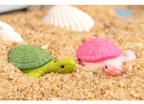 20 Pcs Resin Mini Green Turtles Miniature Turtle Statue Miniature Figurines Fairy Garden Accessories Cake Toppers Decoration Set For Succulent Planter Moss Landscape Diy Terrarium Home Décor #TOP3
