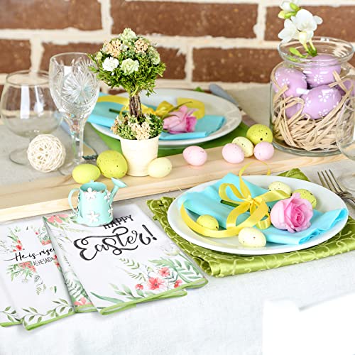 4 Pcs Easter Bunny Towels Set Kitchen Dish Towels,17 X 24 Inch Seasonal Spring Easter Hand Towels Rabbit Items For Home And Kitchen Cooking Baking (Stylish Style) #TOP6