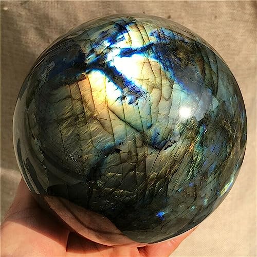 Esfera de labradorita natural que embellece tu escritorio y oficina 4