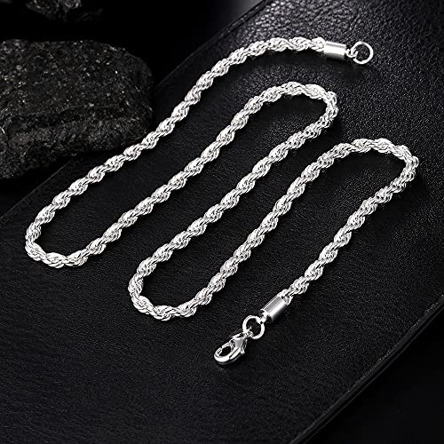 Collier chaîne en corde de chanvre 4mm mixte pour pendentif - 4