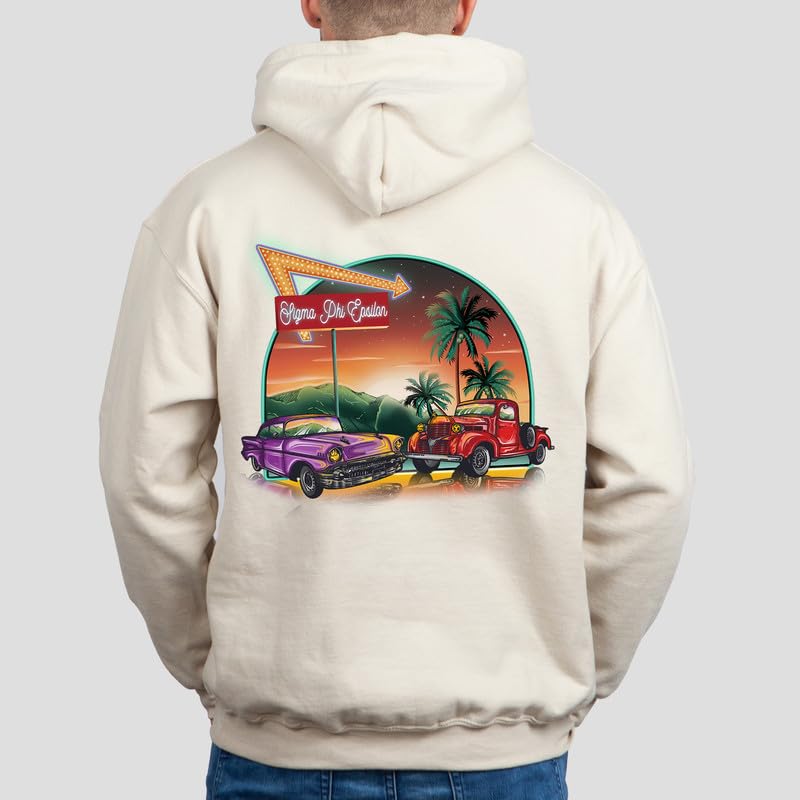 Sigma Phi Epsilon Hoodie - SigEp Vintage Retro Sweatshirt2
