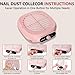 Nail Dust Collector, Professional Brushless Turbo Dust Collector Nail Tech with Reusable Filter, Powerful Nail Vacuum Fan Dust Extractor Manicure Tool for Nail Polishing, Salon & Home (Pink)