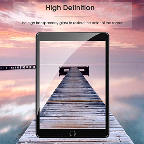 [2 Pack] OMOTON Screen Protector for iPad 7th Generation (10.2 Inch, iPad 7, 2019) / iPad Air 3 2019 / iPad Pro 10.5 - Tempered Glass/High Definition/Bubble Free
