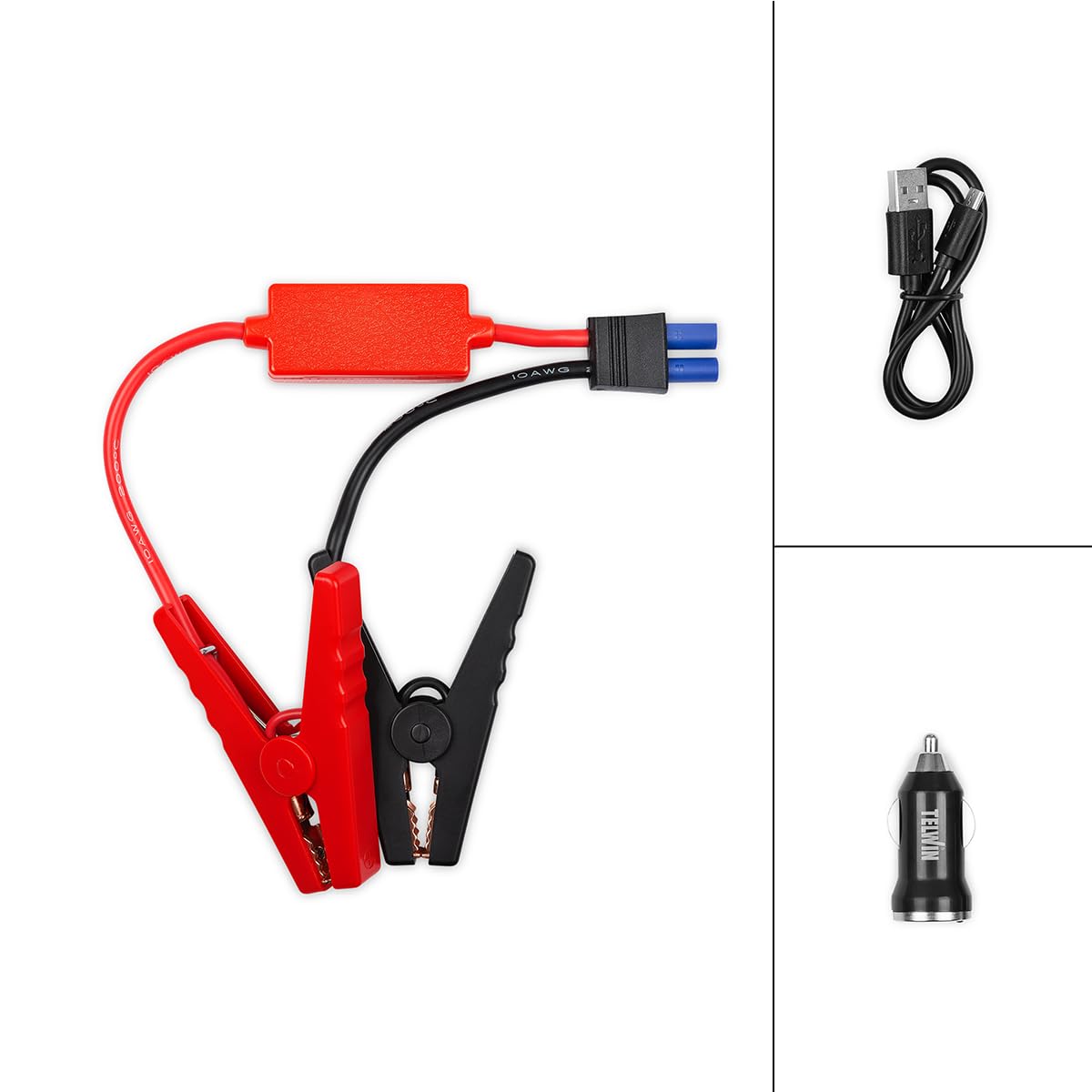 Telwin Drive Mini Arrancador multifuncion de litio y Power bank, 1000A