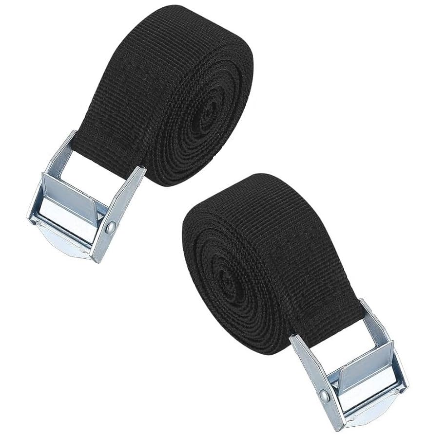 3 Meter Lashing Straps Cam Buckle Tie Down Straps, Polyster Webbing Straps with Zinc Alloy Cam Lock Belt for Securing Cargo Kayak Luggage Car Roof and Industries (2)-image-40