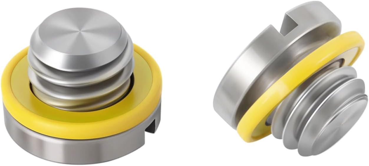 Marine Lower Drain Plugs Seal Screw & Gasket for Mercruiser Mercury 10-79953Q2 10-79953A2 18-2244 22420 10-79953Q04 (2 PCS)