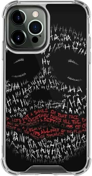 Skinit Clear Phone Case Compatible with iPhone 15 Pro Max - Officially Licensed DC Comics The Joker Put a Smile On That Face Design