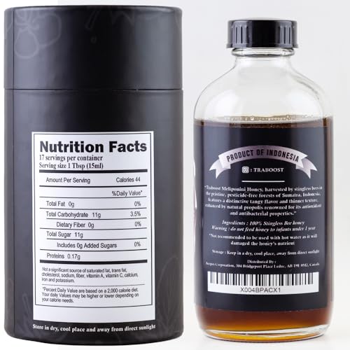 TraBoost Miel de Abeja Stinglees de Sumatra 250 ML miniatura 2