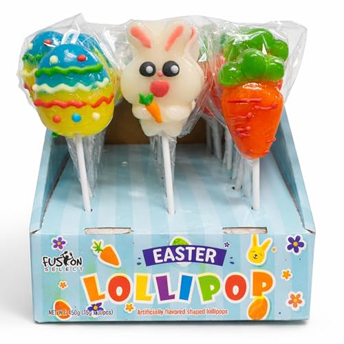 Save 50% on Fusion Select Easter Bunny & Carrot Lollipops - 30 Count