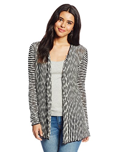 O'Neill Juniors Zane Printed Sweater, Black, Medium