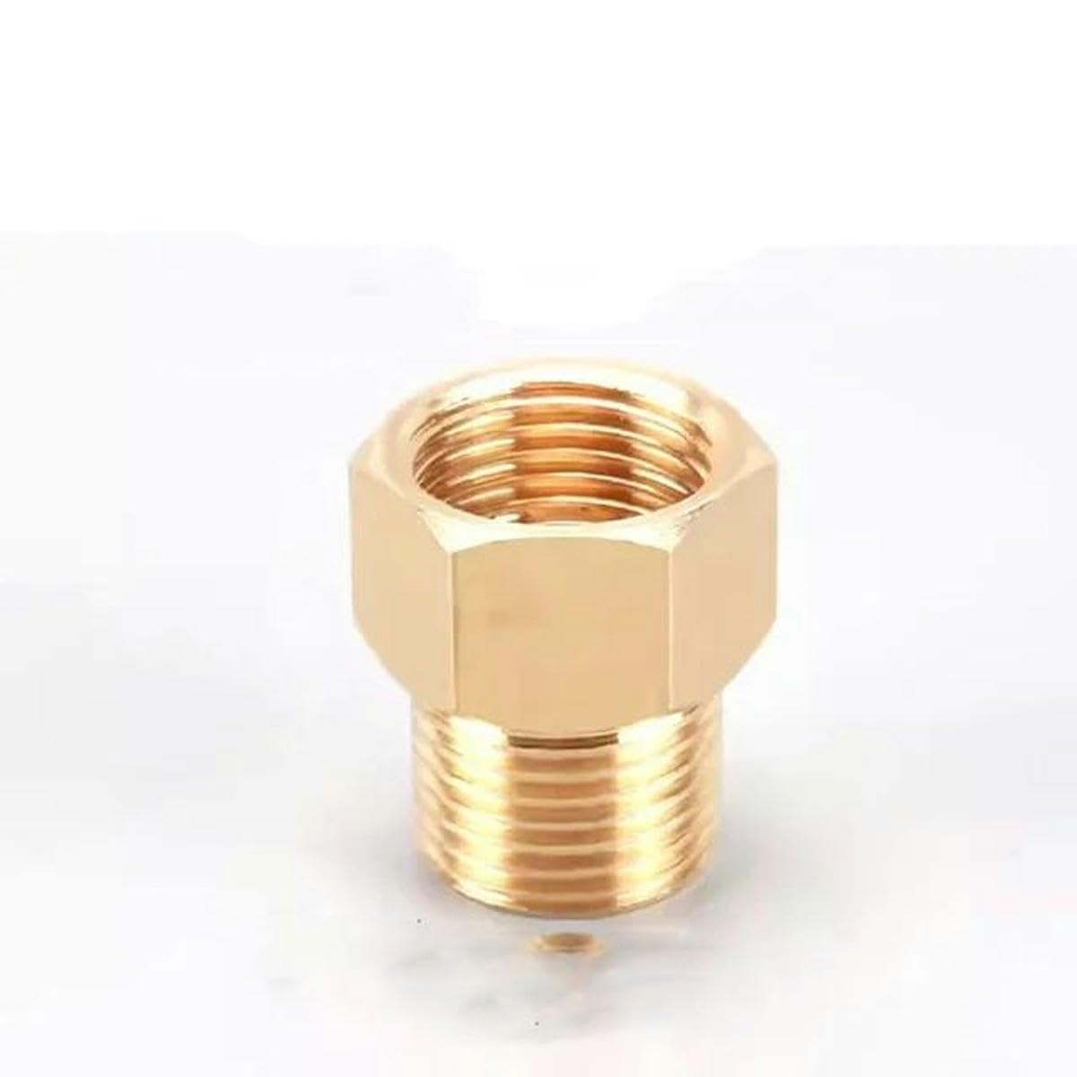 4 pezzi in ottone da femmina a maschio filettato esagonale boccola riduttore raccordo for tubo in rame connettore accoppiatore adattatore gas acqua (Color : 04 To20x1.5