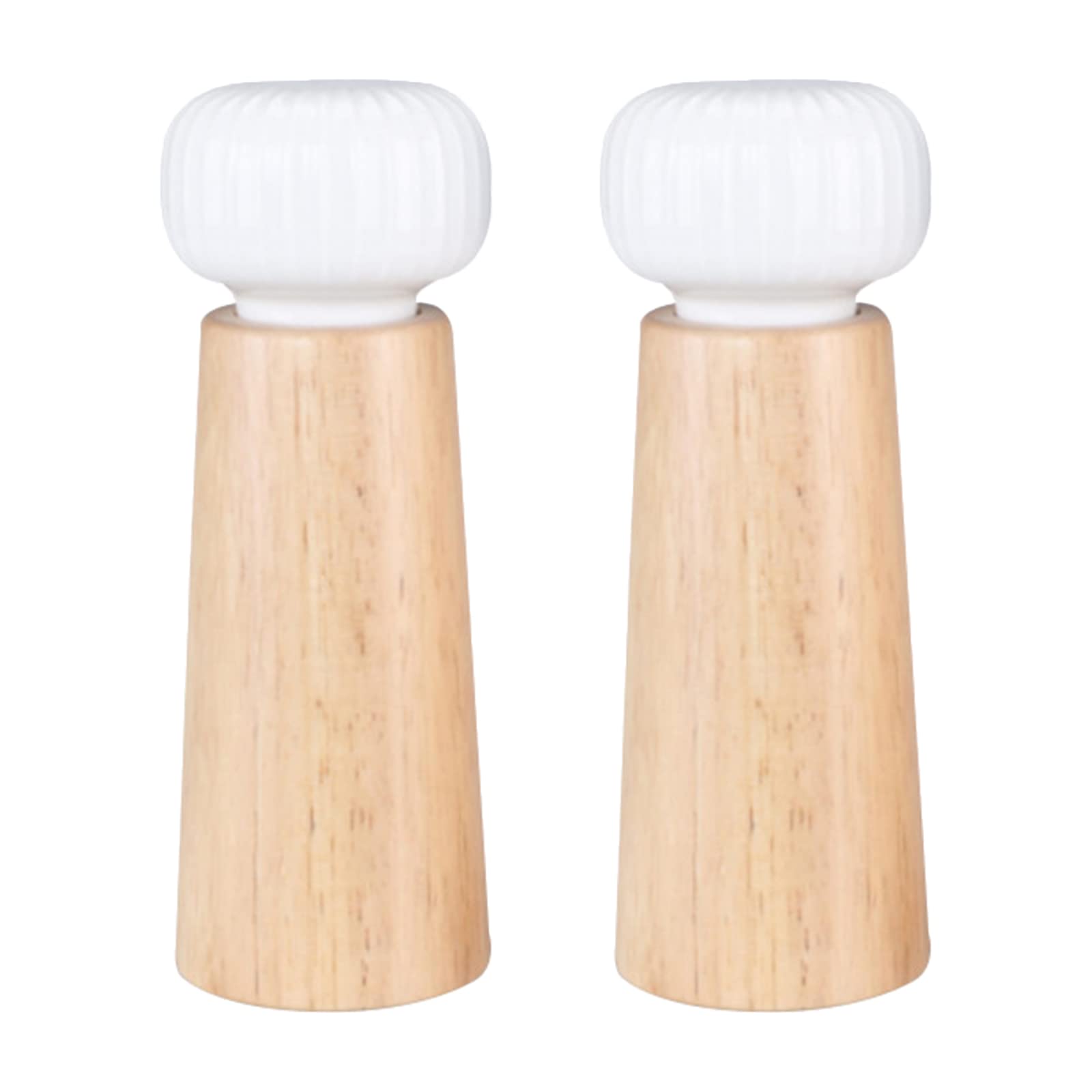 Jazuaiao Premium Salt and Pepper Grinder Set Adjustable Ceramic Sea Salt Grinder & Pepper Mill & Mill Manual for Kitchen