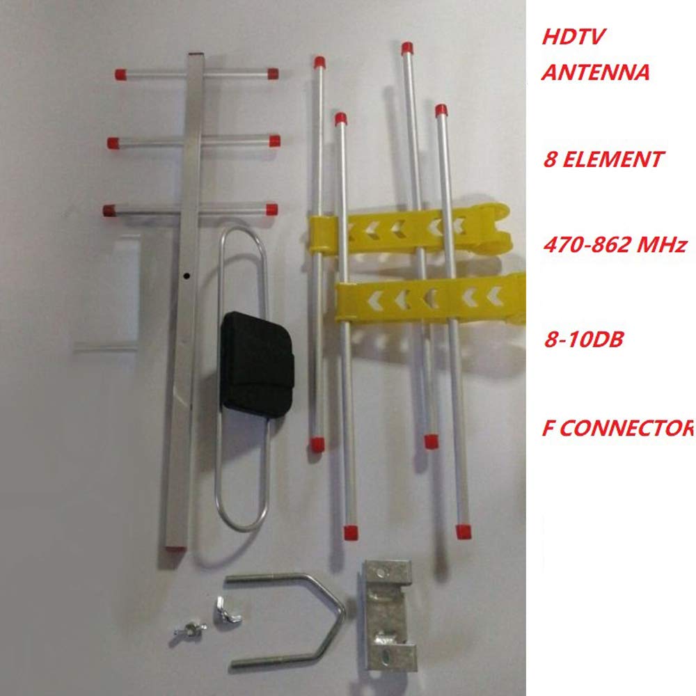 Antenne TV numérique pour HDTV DVBT / DVBT2 470-860 Antenne TV extérieure Antenne HDTV numérique amplifiée