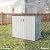 HOMSPARK 37 Cu.Ft Outdoor Storage Shed Weather Resistant, Multi Functional | Double-Wall Resin Storage Sheds & Outdoor Storage Box Waterproof for Backyard Garden Patio Lawn (Light-Grey)