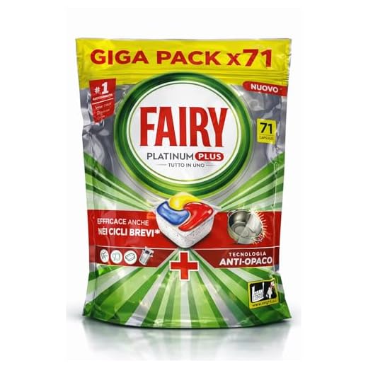 Fairy Platinum PLUS - Spülmaschinentabs All-In-One Kapseln Zitrone Lemon Geschirrspültabs (71 Lemon)