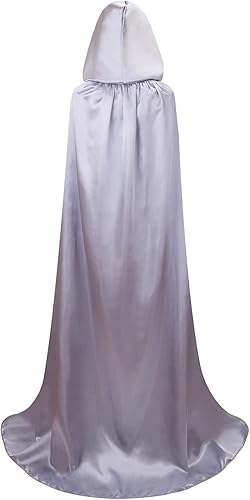 Miniatura 2 de GRAJTCIN Capa unisex con capucha para adultos, longitud completa, para Halloween, Navidad, fiesta, talla 43 a 67 pulgadas