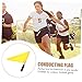BESPORTBLE 4pcs Motivational Racing Conducting Flags Hand Waving Flags for Soccer Referees