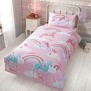 Rapport Home Rapport My Little Unicorn, Duvet Cover Set, Junior/Toddler, Cotton, Pink