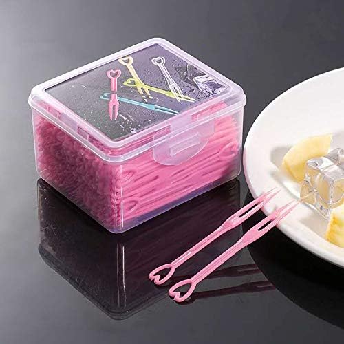 Miniatura 2 de Tenedor de frutas desechable para tartas, postres, tenedor para tartas, bistró, plato de sujeción, tenedor, brocheta de frutas, adecuado para tienda