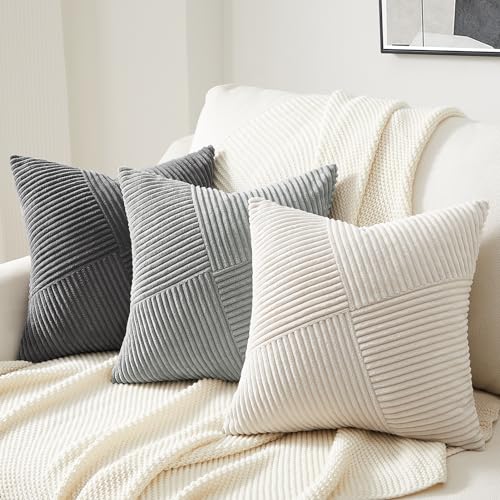 ideal für Schlafzimmer-Dekoration (96 Zeichen). - Detailansicht von Topfinel Kissenbezüge 40x40 Dunkelgrau Set – Deal...