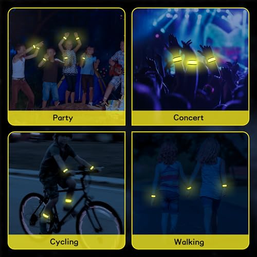 6 Stück LED Armbänder, LED Leuchtarmbänder, grüne LED Armbänder, Kinder grün - Bild 25 von 43