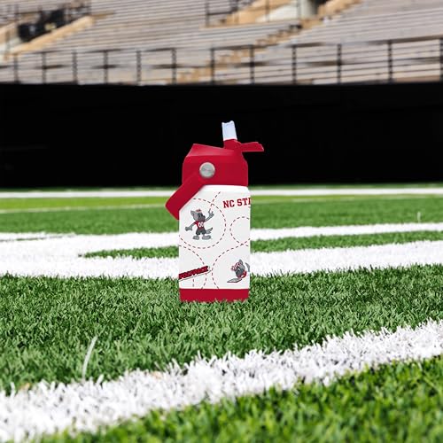 Image of Logo Brands NCAA Mascot Stainless-Steel Kids Bottle -Soft Silicone Mouthpiece, Easy To Carry, Kid-Friendly Design- Great For School & On-The-Go