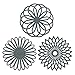 Produktbild Silikon-Untersetzermatte, Silikon-Untersetzer 3er-Set Mehrzweck-Blumen-Untersetzer-Matte Isolierte flexible, haltbare, rutschfeste Hot-Pads-Untersetzer (grau)