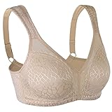 Lemorosy Reggiseno Minimizer Quotidiana Non Imbottite Senza Ferretto(6D,Marrone)