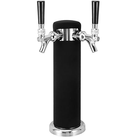 Keg Sleeve Insulator for 3 Inch Draft Beer Tower - Anti-Condensation, Foam-Reducing Neoprene Sleeve