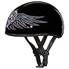 Daytona HELMETS Motorcycle Half Helmet Skull Cap- Barbed Wire Heart 100% DOT Approved