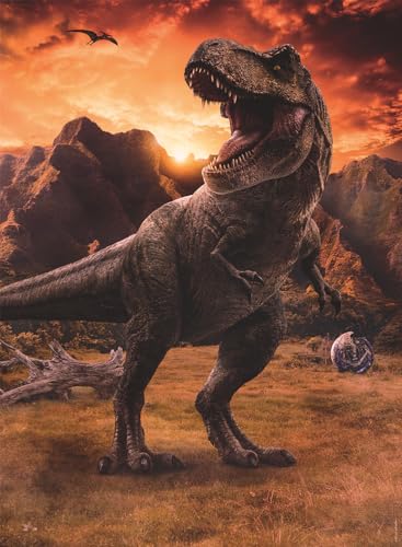 Puzzle 250 pièces : Jurassic World 3 : Le Tyrannosaurus Rex Ravensburger Nathan - vue 5