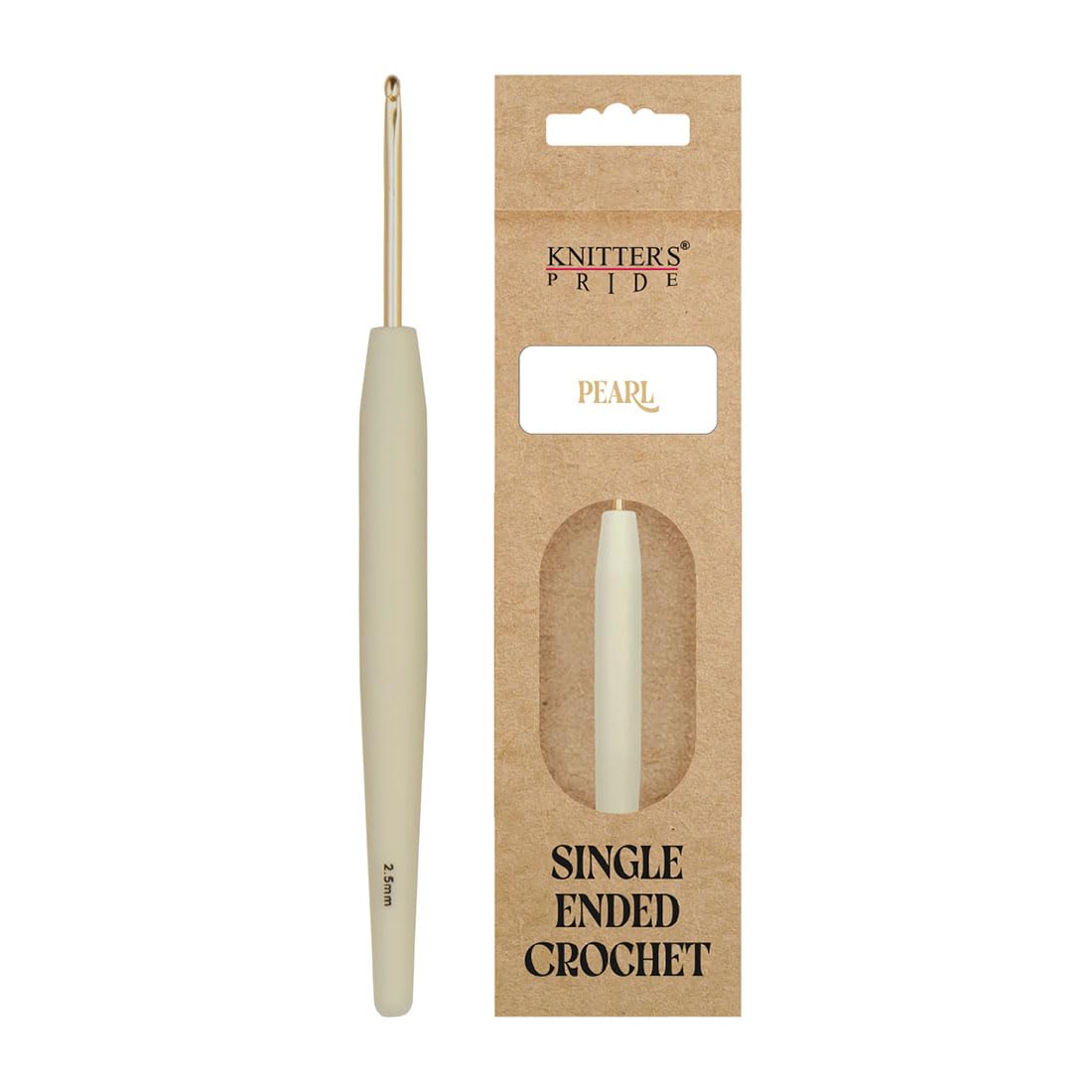 Knitter's Pride Beige Pearl Aluminium Crochet Hook 2.50 Mm - 1 Piece