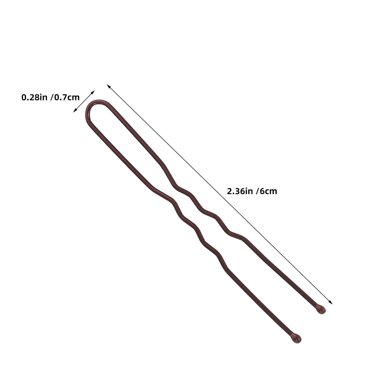 Hohopeti 600 pezzi Forcine per Capelli Forma di U con Scatola Mollette Ondulate in Metallo per Chignon Forcelle Resistenti per Donna Accessori Capelli Pratici e Organizzati per Uso