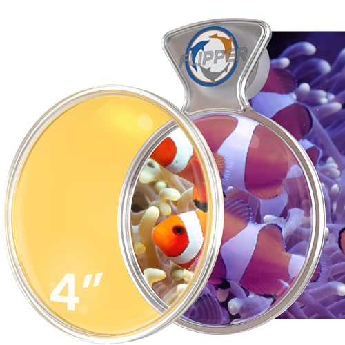 Objectif Filtre Orange FL!PPER DeepSee 10,2 cm révélateur de fluorescence pour coraux marins