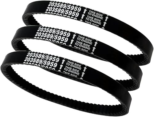 Miniatura 9 de 3 correas de transmisión Go Kart serie 30 reemplazan a Manco 5959 / Comet 203589 cónico de un lado