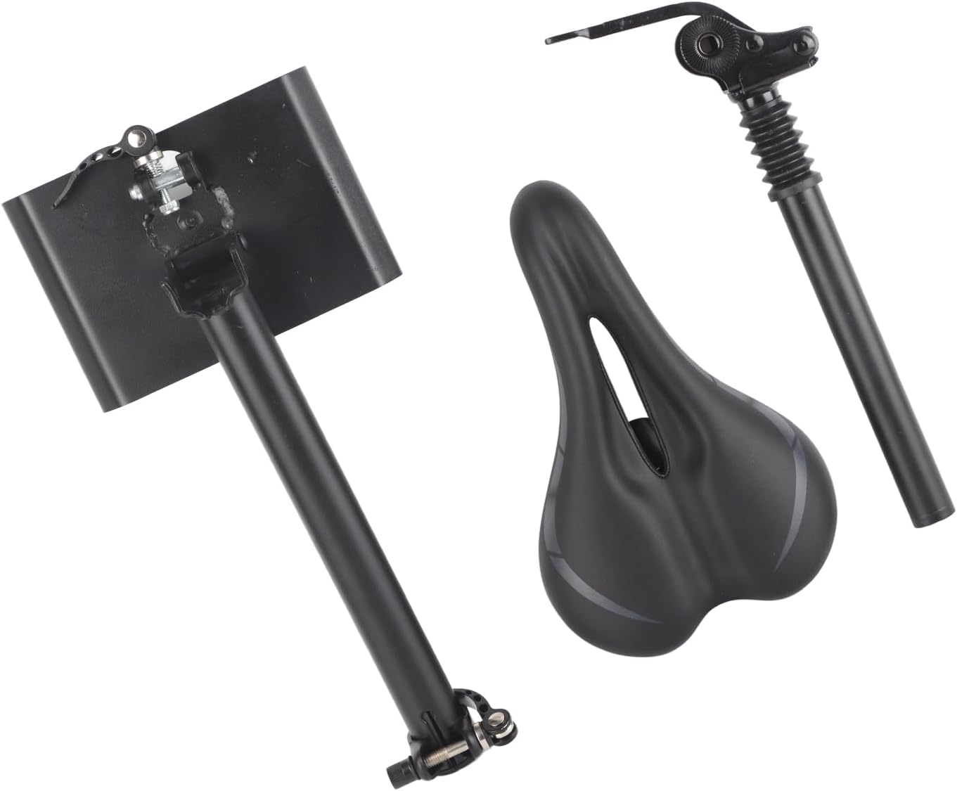 Electric Scooter Seat, Adjustable Comfort Scooter Saddle Replacement for Commuters, Teens, Urban Riders, Daily Travel