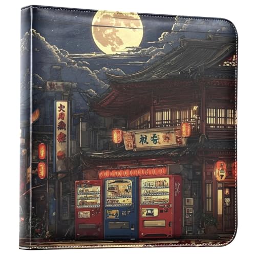 Álbum de Fotos Japón Calle Luna con Cubierta de Cuero, Álbum Autoadhesivo para Fotos, Libro de Recortes Hecho a Mano, DIY, con 20 Hojas Desmontables (40 Páginas) para Fotos de 4"x6", 5"x7", 6"x8" miniatura 2