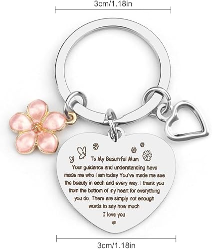 Miniatura 2 de Llavero para mamá, regalos de cumpleaños para mamá, regalos para mamá de hija e hijo, regalos para mamá, regalos para el día de la madre, regalo de