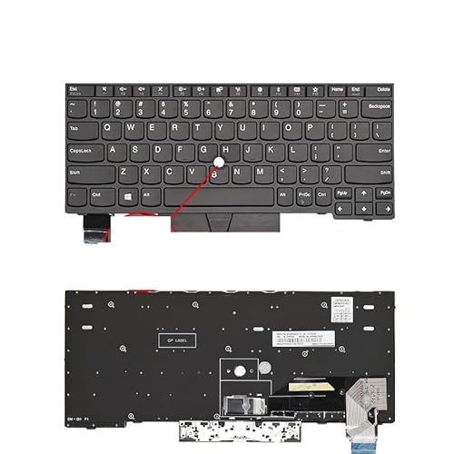ThinkPad X280 A285 X390 X395 L13�pUS/���V�A��m�[�g�p�\�R���L�[�{�[�h�iYoga S2 5th�p�A�o�b�N���C�g�t���j �������ȒP(US Black Hole)