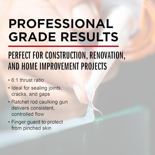 image for Newborn 189D Drip-Free Super Ratchet Rod Cradle Caulking Gun, 1/10 Gal